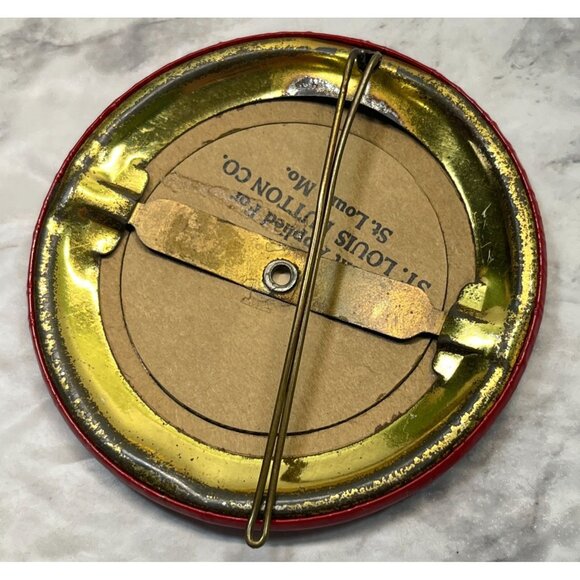 Vintage 1930s 4S Logo Name Badge Pin St Louis Button Co 20 30 Hourglass SSSS - Picture 5 of 6